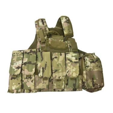 Imagem de Capa De Colete Tático Modular Militar Camuflado Multifuncional Ativida