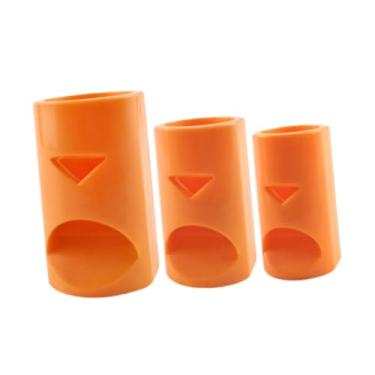 Imagem de Baoblaze Fishes Tank Saída de fluxo lento Saídas de controle de fluxo 3x Redução de ruído Fácil instalação Redutor de fluxo Ajustador de corrente para uso, Laranja