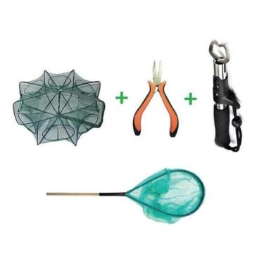 Imagem de Kit Pesca Completo Covo Passagua Alicate Bico E Pega Peixe - Sm Pesca