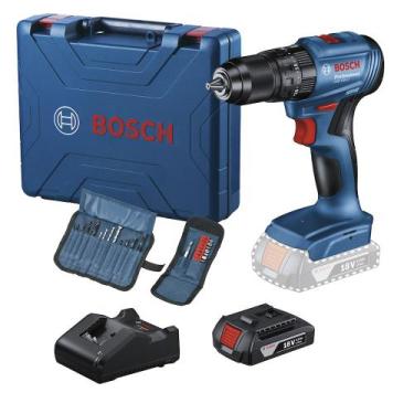 Imagem de Parafusadeira Furadeira a Bateria 1/2" 18V + Acessórios Bosch GSB 185-