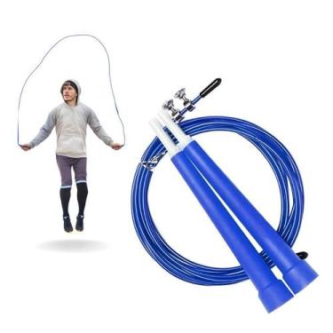 Imagem de Corda de Pular Exercício Funcional Fitness Esportiva Com Arame Cordão 