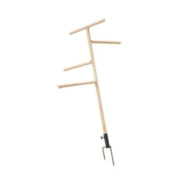 Imagem de Generic Poleiro para galinhas, suporte de madeira para galinhas, poleiro para treinamento de pássaros, fácil montagem para galinheiro, poleiros para galinhas,