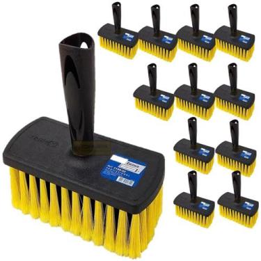 Imagem de Kit 12 Broxa Retangular Para Pintura Rústica Pedreiro Tradicional Esco