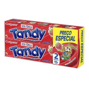Imagem de Creme Dental Infantil Colgate Tandy Morango 2 Unidades de 50g Cada