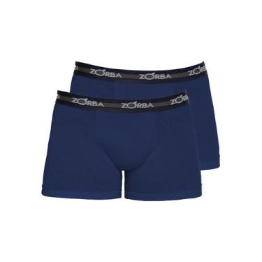 Imagem de Kit com 2 Cuecas Boxer Zorba 702, Azul marinho, GG