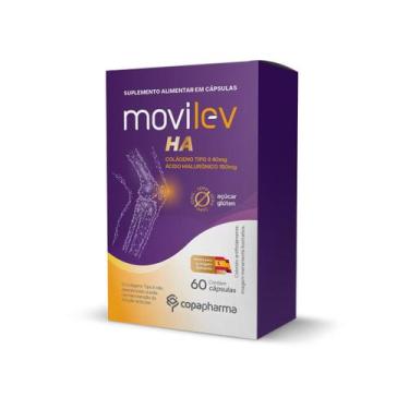 Imagem de Movilev HA Colágeno Tipo II + Ácido Hialurônico 60 Cápsulas - Copaphar