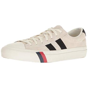 Imagem de PRO-Keds Tênis masculino moderno com cadarço Royal Plus, Creme, 6 Women/4 Men