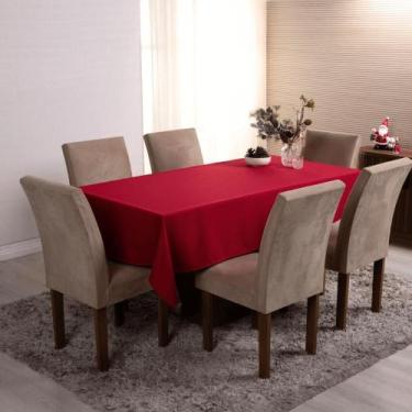 Imagem de Toalha de Mesa 6 Lugares 2,00 x 1,40m Tecido Oxford Liso 1 Peça Natal 