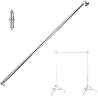 Imagem de Barra Retrátil Telescópica WV-BS-1.5M Cross Bar Transversal Inox para Fundo Infinito (1.5 Metros)