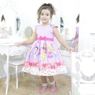 Imagem de Vestido infantil festa tema princesas baby - Moderna Meninas, 12 - 8 a