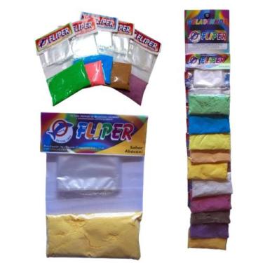 Imagem de Pó para geladinho cremoso fliper 03 cartelas com 10 sabores