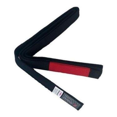 Imagem de Faixa De Jiu Jitsu Preta Torah Master Adulto C/ Ponta A5, Preto, A5