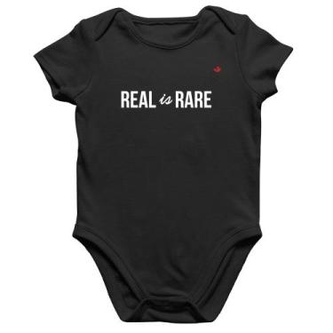 Imagem de Body Bebê Algodão Real is Rare - Foca na Moda, Preto, GG