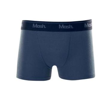 Imagem de Cueca Boxer Infantil Mash 190.03 Algodão T. P/GG, P, Az20, Azul jeans