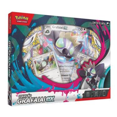 Imagem de Box Pokémon Coleção Grafaiai EX Copag Cards Cartas em Português Lacrad