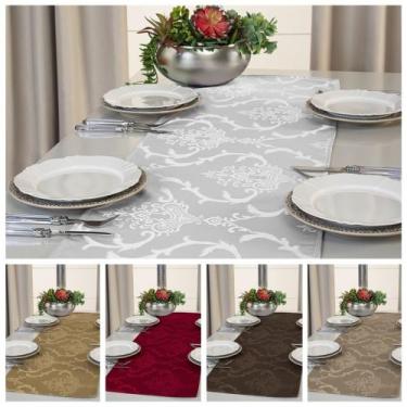 Imagem de Kit 5 Caminho Trilho De Mesa Decorativo 1,40m X 0,40m Jacquard - Raga 