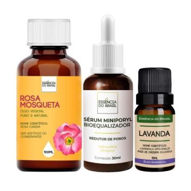 Imagem de Kit Equilíbrio Pele: Sérum + Óleo Lavanda + Rosa Mosqueta - Essência d