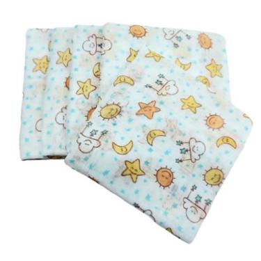 Imagem de Enxoval Kit 5 Fraldas Pano De Bebe 60x60cm  - Dugu, Neutro