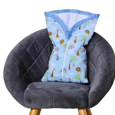 Imagem de Saco de Dormir para Bebê Inverno Estampado Acolchoado com Zíper 100% A
