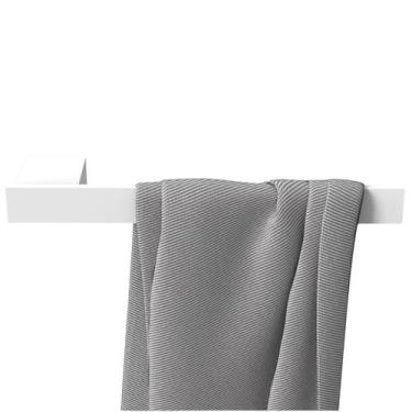 Imagem de Porta Toalha De Rosto Dupla Fixação Parede Branco U.Master - UNIDAS ST