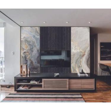 Imagem de Papel de Parede  Marmore e Ripado Tedencia  (folha med. 90x300 cm) - D