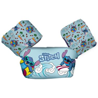 Imagem de Boia Infantil Colete Salva-Vidas Lilo e Stitch 25kg para Piscina - Etitoys