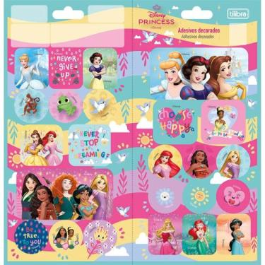 Imagem de Adesivo Decorado Duplo Princesas Disney 100mmx208mm TILIBRA