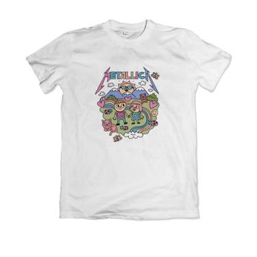 Imagem de Camiseta Banda de Rock Metallica moda tumbrl - Percepção Camisetas, Br