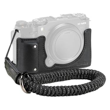 Imagem de SMALLRIG Kit de meia capa de couro X-M5 para FUJIFILM X-M5, incluindo meia capa de couro, alça de pulso, material de couro genuíno, portátil e protetor (preto) - 4879