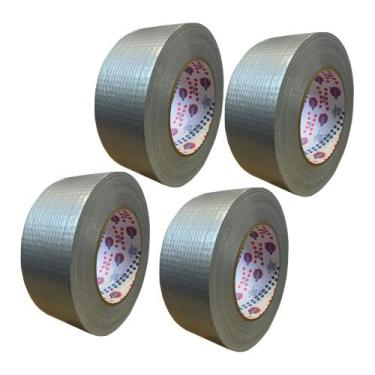 Imagem de Kit 4 Fita Silver Tape Cinza 50mm X 50mt Eurocel Tpl201