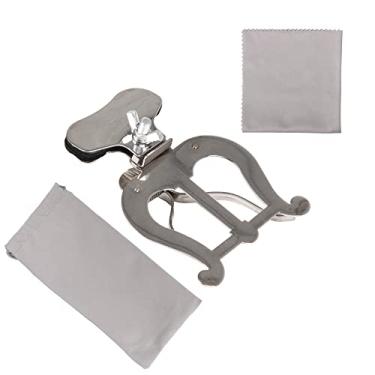 Imagem de Walmine Clipe de música prata para trompete marcha braçadeira marchando peças de reposição para lira