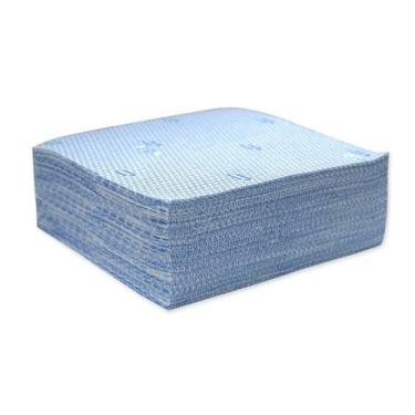 Imagem de Pralim Toalha Absorvente Industrial Plus 29cm X 29cm - 100 Unid - Azul