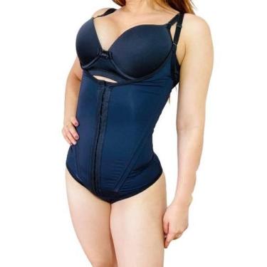 Imagem de Cinta Modeladora Body S/ Bojo 6 Barbatanas Efeito Cintura Desenhada - 