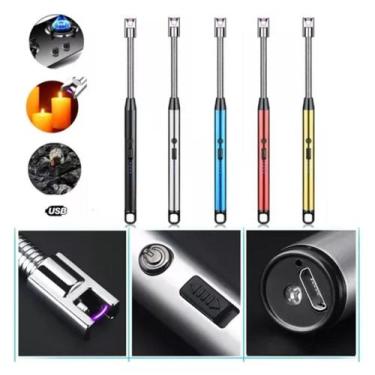 Imagem de Isqueiro Acendedor Elétrico USB Recarregável Cabeça Flexível - SHR, Do