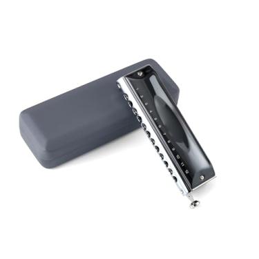 Imagem de Para Iniciantes harmônica Gaita Cromática 12 Buracos 48 Tons Gaita Chave De C Para Profissionais Iniciantes Adultos Palheta De Bronze Fósforo