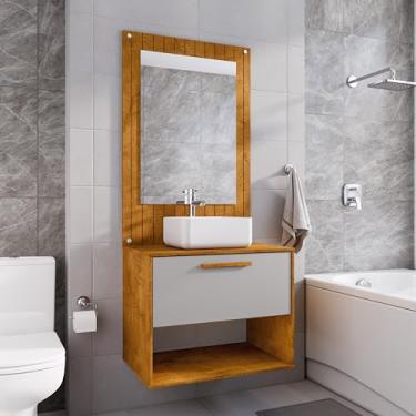 Imagem de Conjunto para Banheiro Zenith Mdp 12mm com Cuba Naturalle Off White LOJASGK