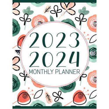 Imagem de 2023-2024 Monthly Planner: Simple 24 Months Schedule Organizer & Agenda with Projects/Notes/Goals & To Do List (Cute Watercolor Flowers Cover)
