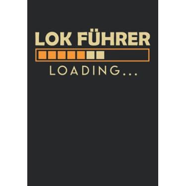 Imagem de Notizbuch A5 dotted, gepunktet mit Softcover Design: Werdender Eisenbahner Lokführer Zug Führer Eisenbahn: 120 dotted (Punktgitter) DIN A5 Seiten