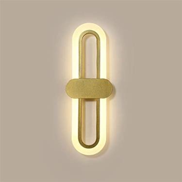 Imagem de Luminária de parede moderna, cabeceira de quarto, moderna, minimalista, sala de estar, fundo de parede, LED, três cores, luz de parede que muda de cor, lâmpada de varanda simples para corred