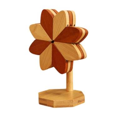 Imagem de YWJLQH 3x bambu trivets esteira de mesa decoração para casa utensílios criativos moinho de vento em forma de montanha para mesa de jantar panela quente, Multicolorido