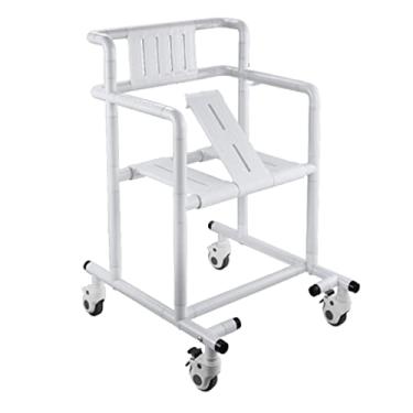 Imagem de Compacto Trilhos de segurança do banheiro Cadeira de chuveiro rolante Assento do vaso sanitário Barra de apoio para deficientes, idosos, feridos ou deficientes e cômoda Estrutura de suporte