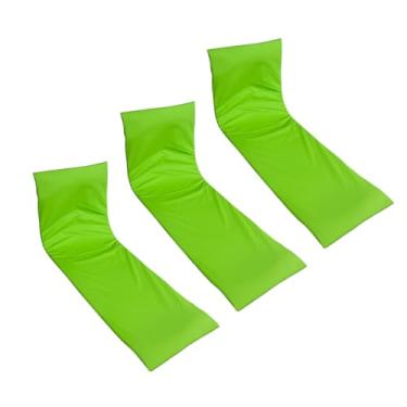 Imagem de Colchonete Almofadado Espreguiçadeira Piscina Verde Limão Claro Liso 3un