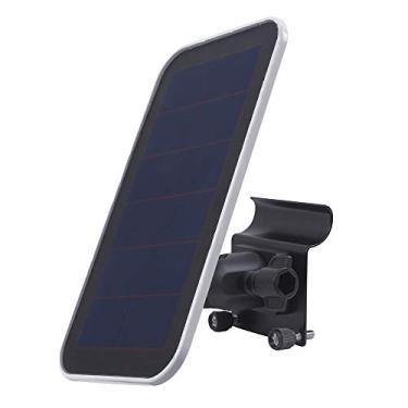 Imagem de HOLACA Ganchos de vinil para painel solar Arlo Pro 2 Arlo Pro 3, painel solar Reolink, clipes de suporte para montagem em sistema de segurança doméstico, material de aço inoxidável à prova de intempéries, Preto