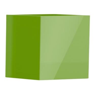 Imagem de Vaso Fibra De Vidro Quadrado Texas P 50cm Vietnamita Caixa Decoração (Verde Claro)