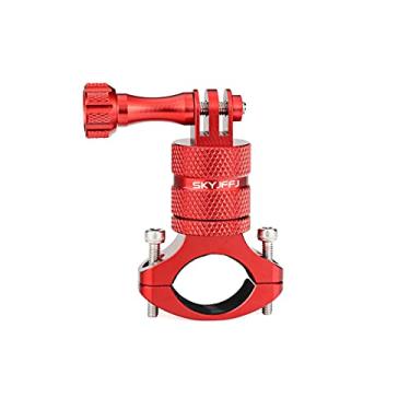 Imagem de SKYJFFJ Suporte de guidão para câmera de mountain bike para GoPro Hero 8/9/10/11/12, rotação de 360 graus, suporte de alumínio para suporte de bicicleta para DJI Osmo Action, AKASO/YI e acessórios de