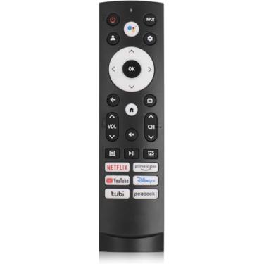 Imagem de Controle remoto ERF3M90H IR substituído adequado para Hisense Google/Android TV 50A6H 55A6H 65A6H 75A6H 50U6H 55U6H 65U6H 65U8H 75U8H 43A6H 43A68H 55U7K (sem função de voz)