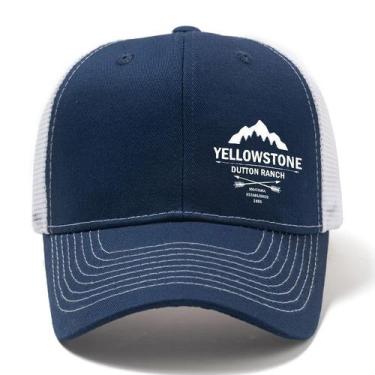 Imagem de Boné de Beisebol Masculino da Fazenda Dutton de Yellowstone, Azul, Mar
