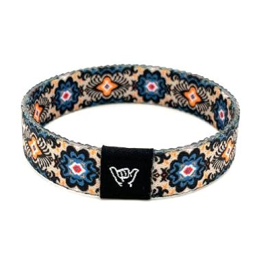 Imagem de Hang Loose Bands - Pulseira Southwestern para homens, mulheres e adolescentes - Estampa tribal confortável e Boho - Pulseira reversível estilo ocidental, Extra Small: 5.5" length (for petites & kids