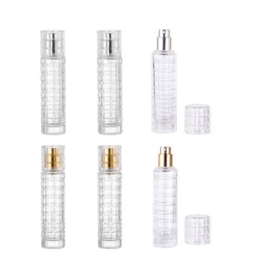 Imagem de YORROR Atomizador de perfume de vidro de 30 ml, atomizador de spray de perfume recarregável, frasco de perfume portátil de viagem, frasco de spray de névoa fina para óleo essencial de fragrância, Ouro
