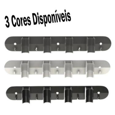 Imagem de Suporte Para Vassoura Rodo Pá de Parede Resistente e Prático Acompanha